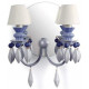 Lampada da parete Lladro WALL 2L. BLUE: eleganza e stile