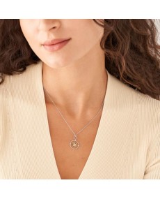 Fossil Sterling Silver Fossil Necklace JFS00576998