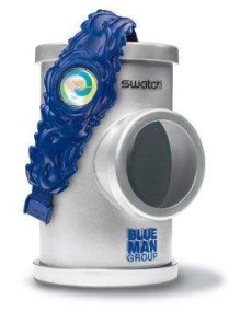 Swatch Watch SUJZ101 Paint In Blue