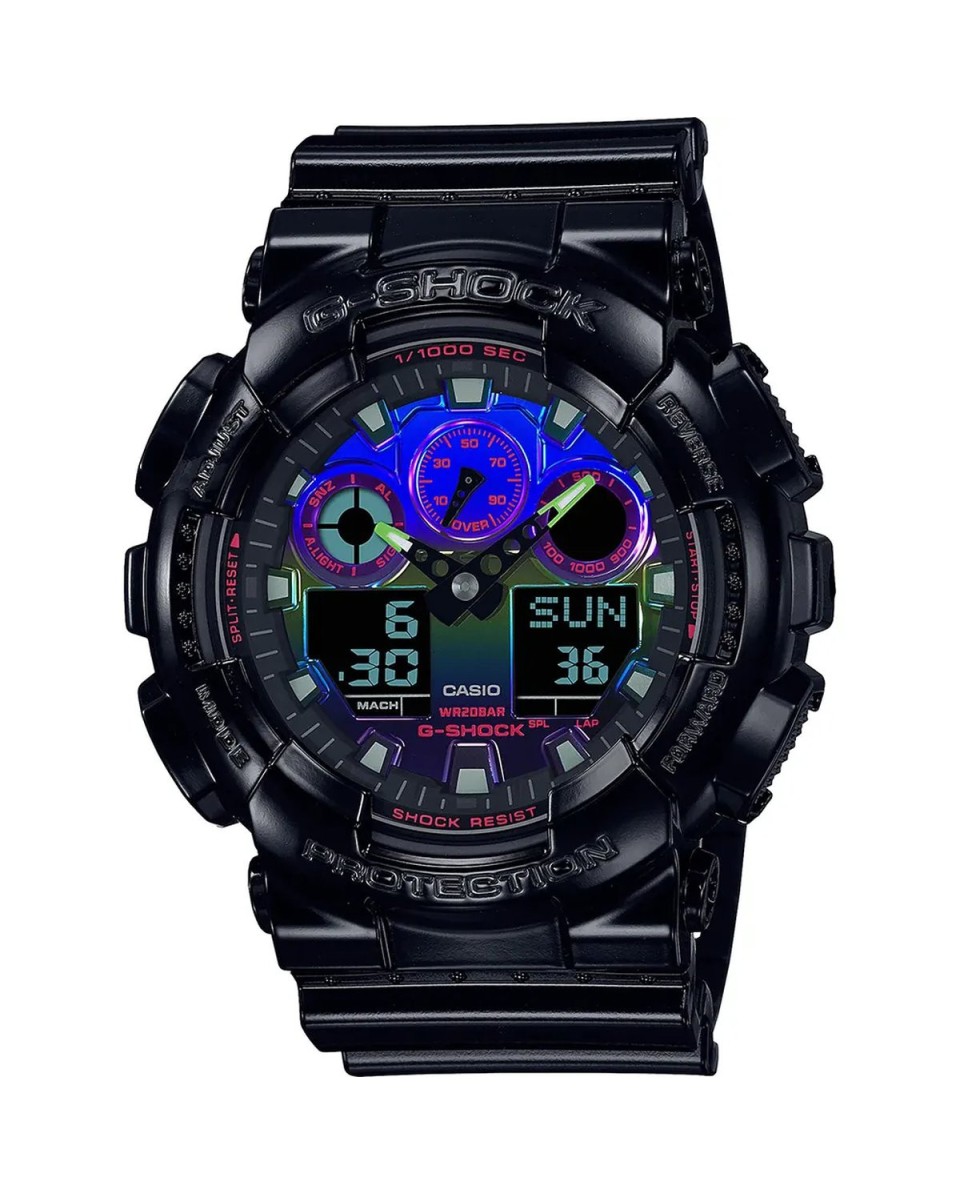 Casio G-SHOCK GA-100RGB-1AER: Rugged Style and Durability