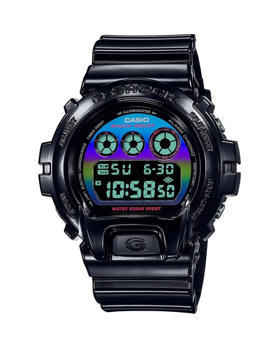 Casio G-SHOCK DW-6900RGB-1ER: resistência e estilo.