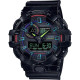 Casio G-SHOCK GA-700RGB-1AER: resistência e estilo.