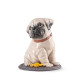 "Lladró Puppie Pug Porcelana 01009689 - Réplica Fiel e Detalhada em