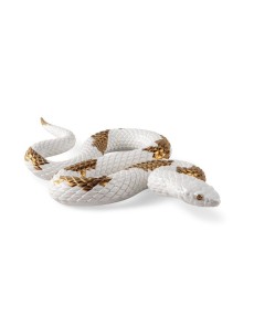 "Porcelana Lladró Snake White-Copper 01009683: Arte e Simbolismo em 