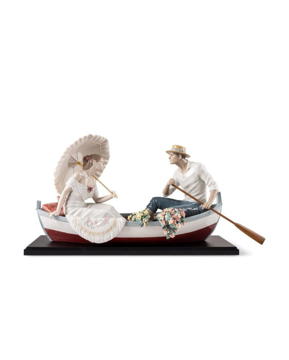 "Lladro Porzellan 01002034 - Romanze am See: Hommage an den impressio