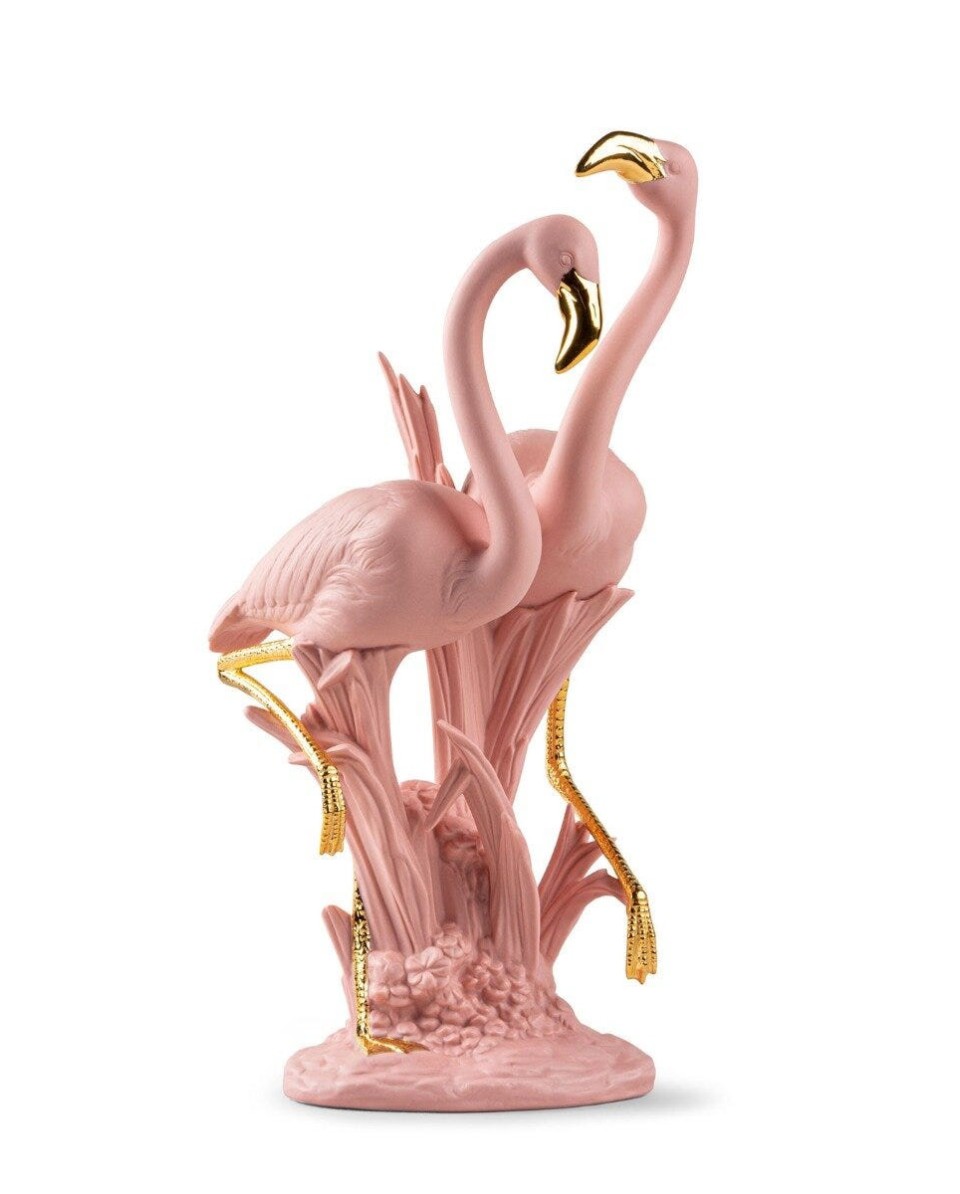 "Lladró The Flamingos Porcelana 01009675 - Arte Contemporânea em Ro