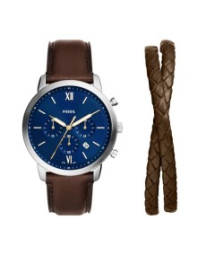 Fossil FS6018SET: Pro-Planet Leather Watch Set