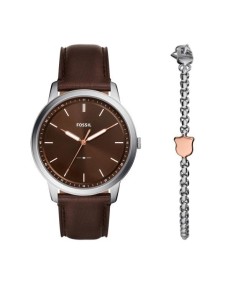 Fossil FS6019SET: Pro-Planet Leather Watch Set