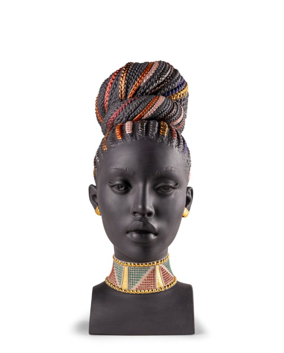 "Lladró African Colors Porcelana 01009710 - Arte Africana em Detalhe