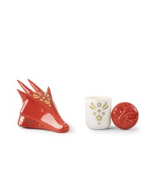 "Lladró Year of the Dragon Set Porcelana - Edição Limitada Zodiac 