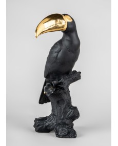 Toucan (black-gold) Porcelana Lladró 01009712  