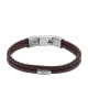 "Fossil Pulsera LEATHER JF04702040 - ¡Elegancia en tu muñeca!"