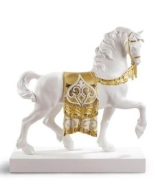 Lladro 01007186 A REGAL STEED Porcelain - TicTacArea.com