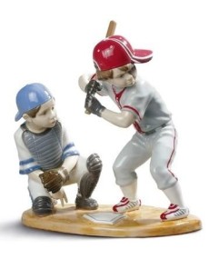 Lladro 01008797 BASEBALL PLAYERS Porcelaine Lladro