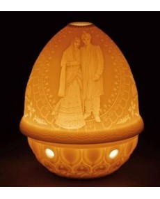 Lladro Indian Wedding Porcelain Votive Light - TicTacArea