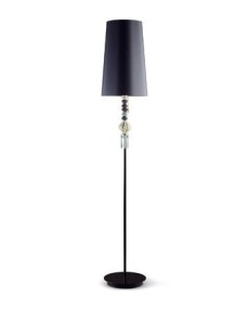 Lladro 01023386 BDN -FLOOR LAMP I -BLACK (CE) Porcelain