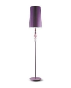 Lladro 01023420 BDN -FLOOR LAMP I -PINK (CE) Porcelain