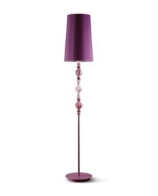 Lladro 01023424 BDN -FLOOR LAMP II -PINK (CE) Porcelain