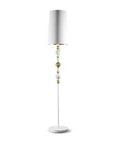 Lladro 01023458 BDN -FLOOR LAMP II -GOLD (CE) Porcelain