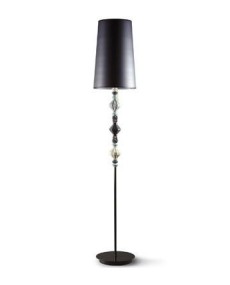 Lladro 01023391 Floor Lamp II - Black - UK Porcelain