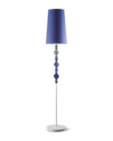 Lladro 01023408 Floor Lamp II Blue UK - Porcelain Lladro