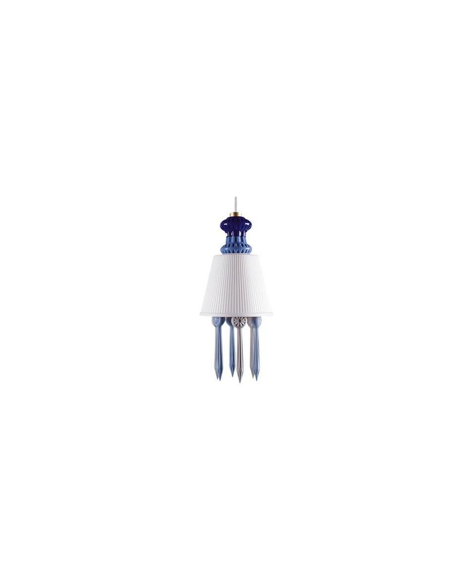 Lladro Lito Lamp: Blue Porcelain Pendant - TicTacArea