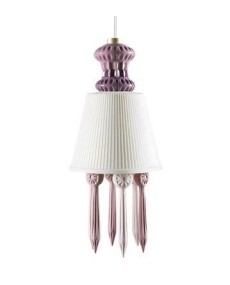 Lladro 01023430 Pink Lithophane Hanging Lamp