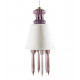 Lladro 01023430 Pink Lithophane Hanging Lamp