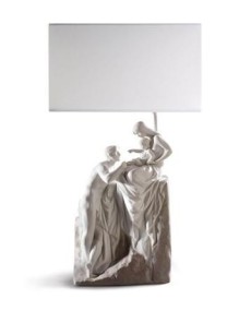 Lladro Family Lamp: Exquisite Porcelain Figurine