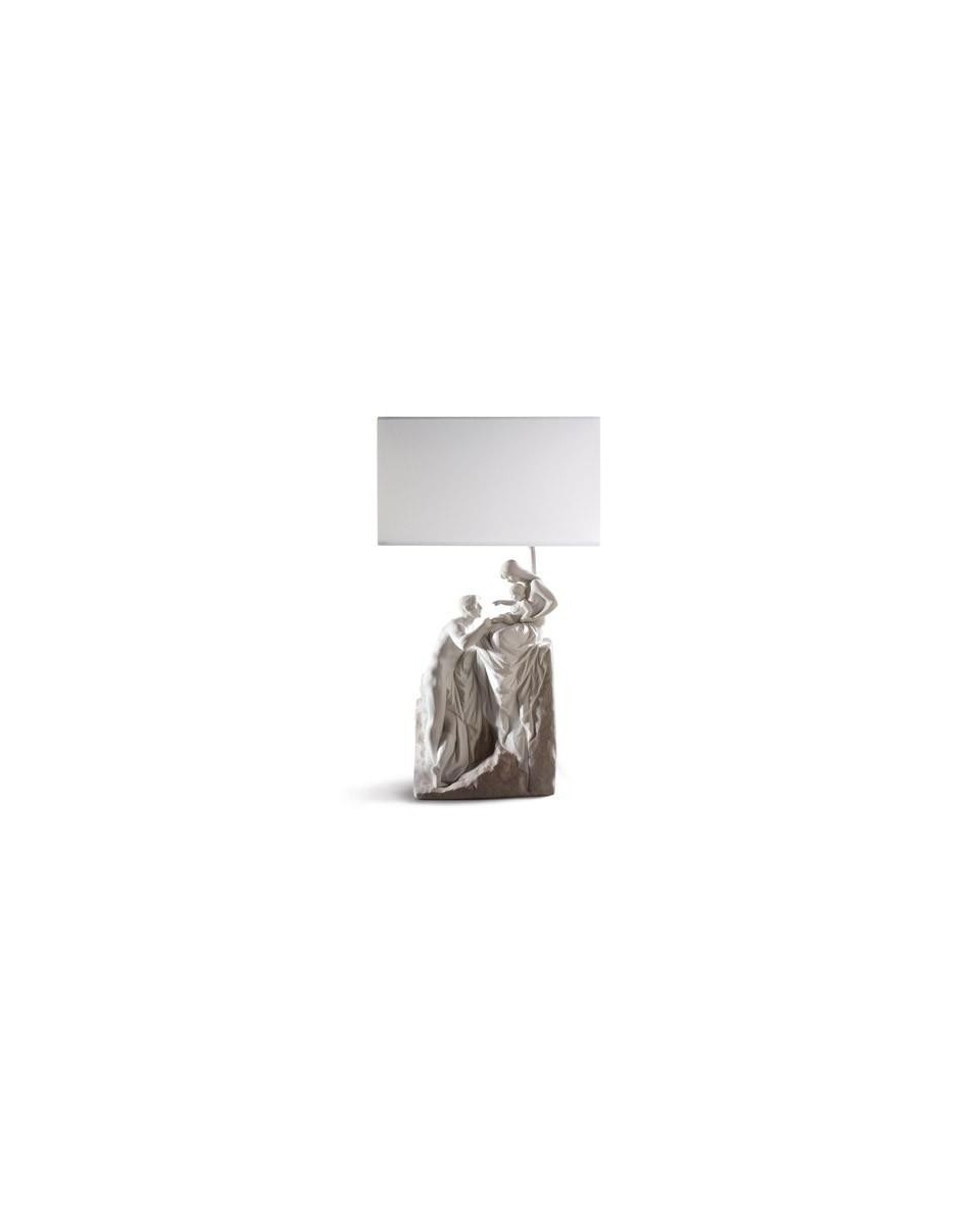 Lladro Family Lamp: Exquisite Porcelain Figurine