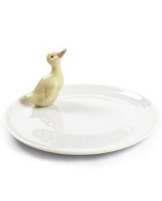 Lladro 01007841 DUCK PLATE: Porcelain Collectible