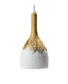 Lladro 01007937 NATURO Lamp - Golden Porcelain