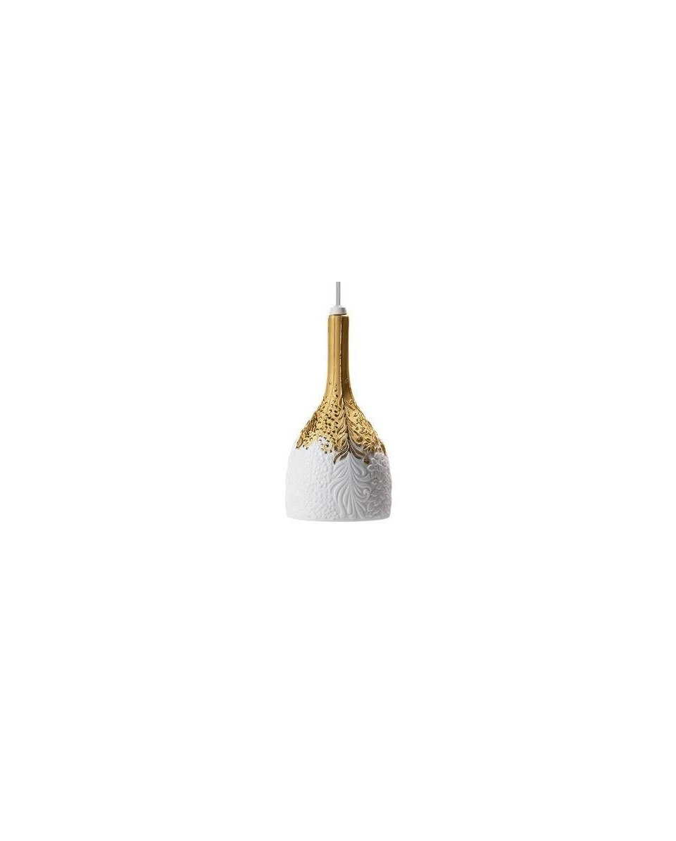 Lladro 01007937 NATURO Lamp - Golden Porcelain