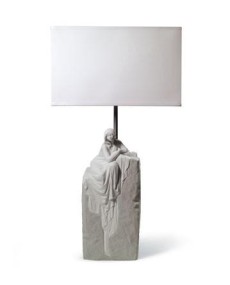 Lladro Meditating Woman Lamp - Porcelain Décor