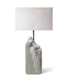 Lladro Meditating Woman Lamp II - Porcelain Lladro