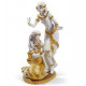 Lladro Dancers from the Nile: Golden Re-Deco Porcelain