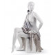 Lladro Nude with Shawl Porcelain Figurine