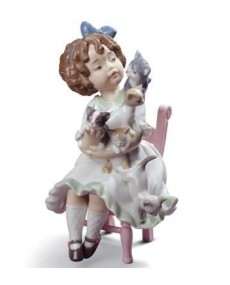 Figura de Porcelana Lladro: Mi Pequeña Familia