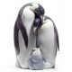 Figura de Porcelana Lladro - Família de Pingüinos