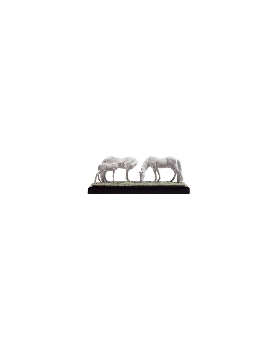 Lladro Horses in the Meadow Porcelain Figurine