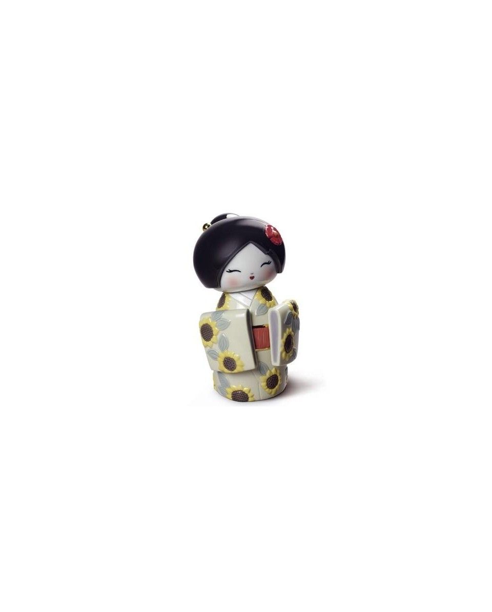 Figura Lladro KOKESHI IV: Girassóis em Porcelana