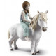 "Lladro 01009139 NIÑA CON PONY - Porcelana Lladro"