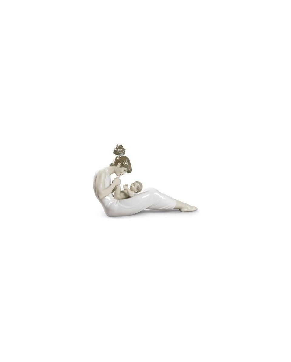 "Lladro 01009152 GIGGLES WITH MOM Porzellan - TicTacArea.com"