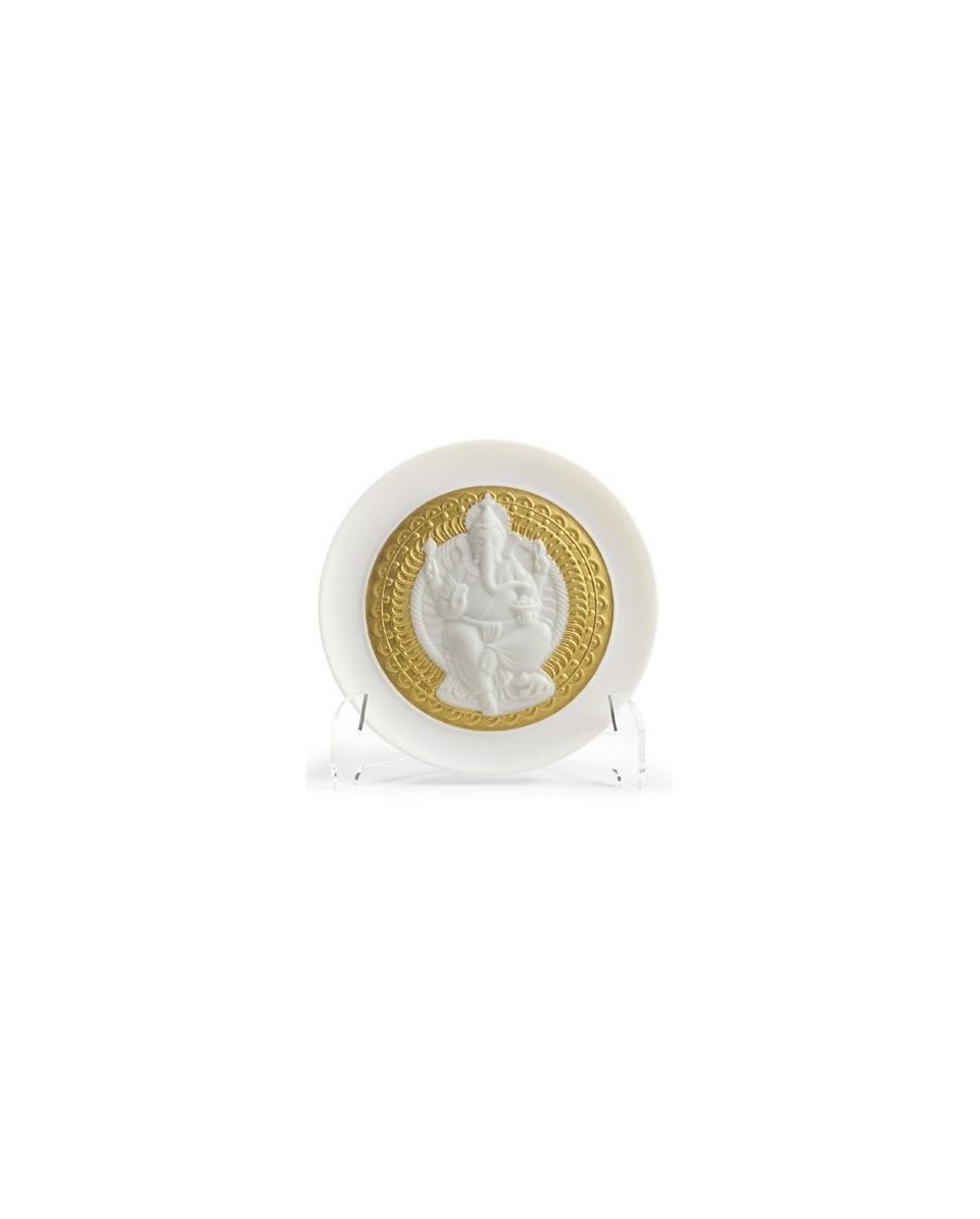 Lladro 01009153 Lord Ganesha Plate - Porcelain Décor