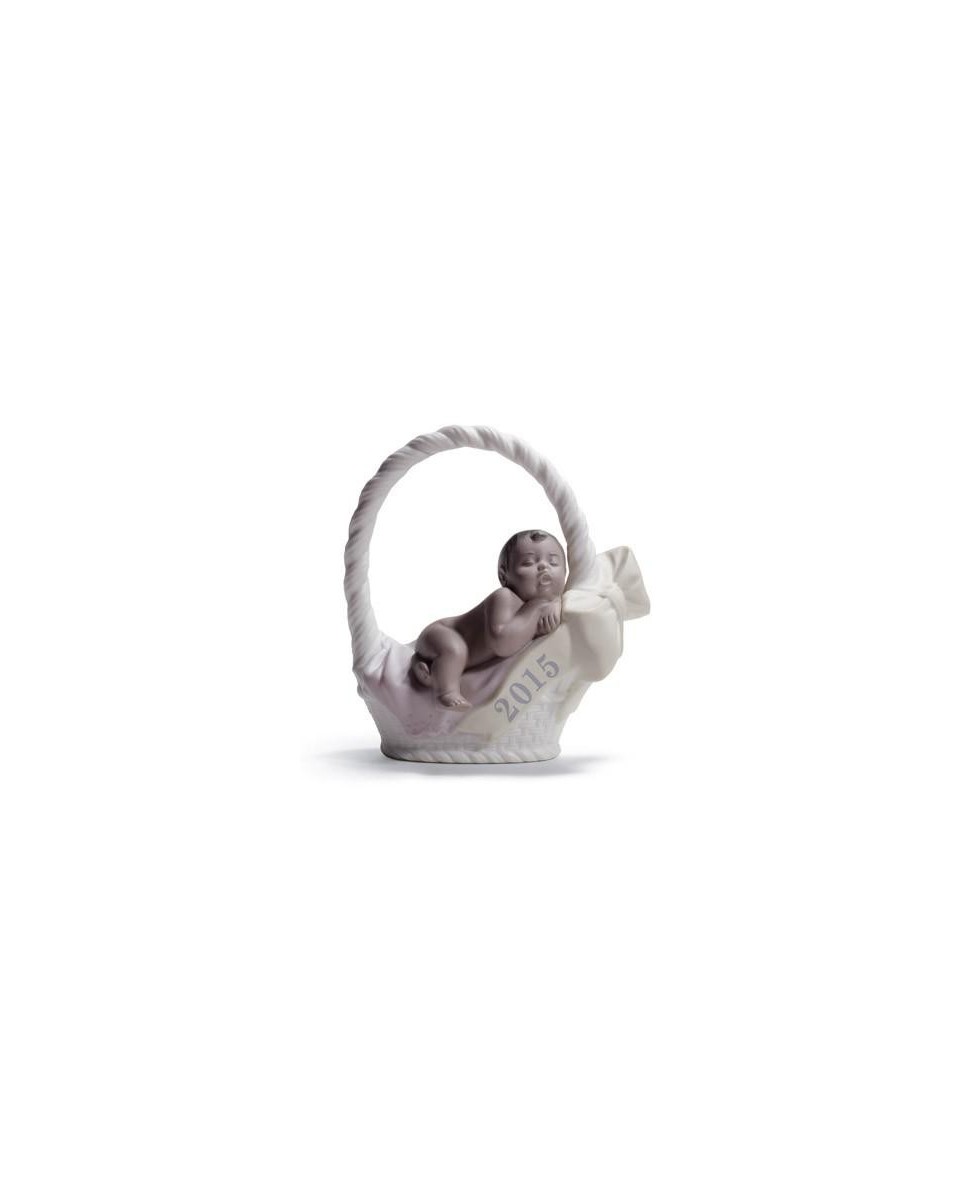 Lladro 01018404 Born in 2015 (Girl - Dark Skin) Porcelain