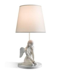 Lladro Beautiful Angel Lamp - Porcelain Lighting