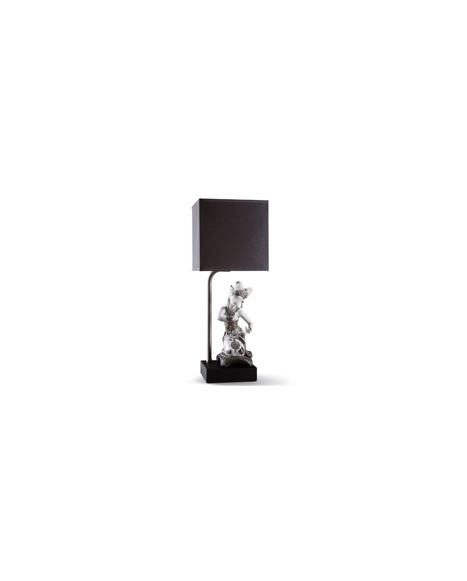 Lladro Bali Dancer Kneeling Lamp - Porcelain