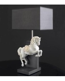 Lladro 01023065 HORSE ON COURBETTE-LAMP-UK Porcelain Lladro