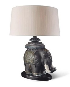 "Lámpara Elefante de Siam Lladro - Porcelana CE"