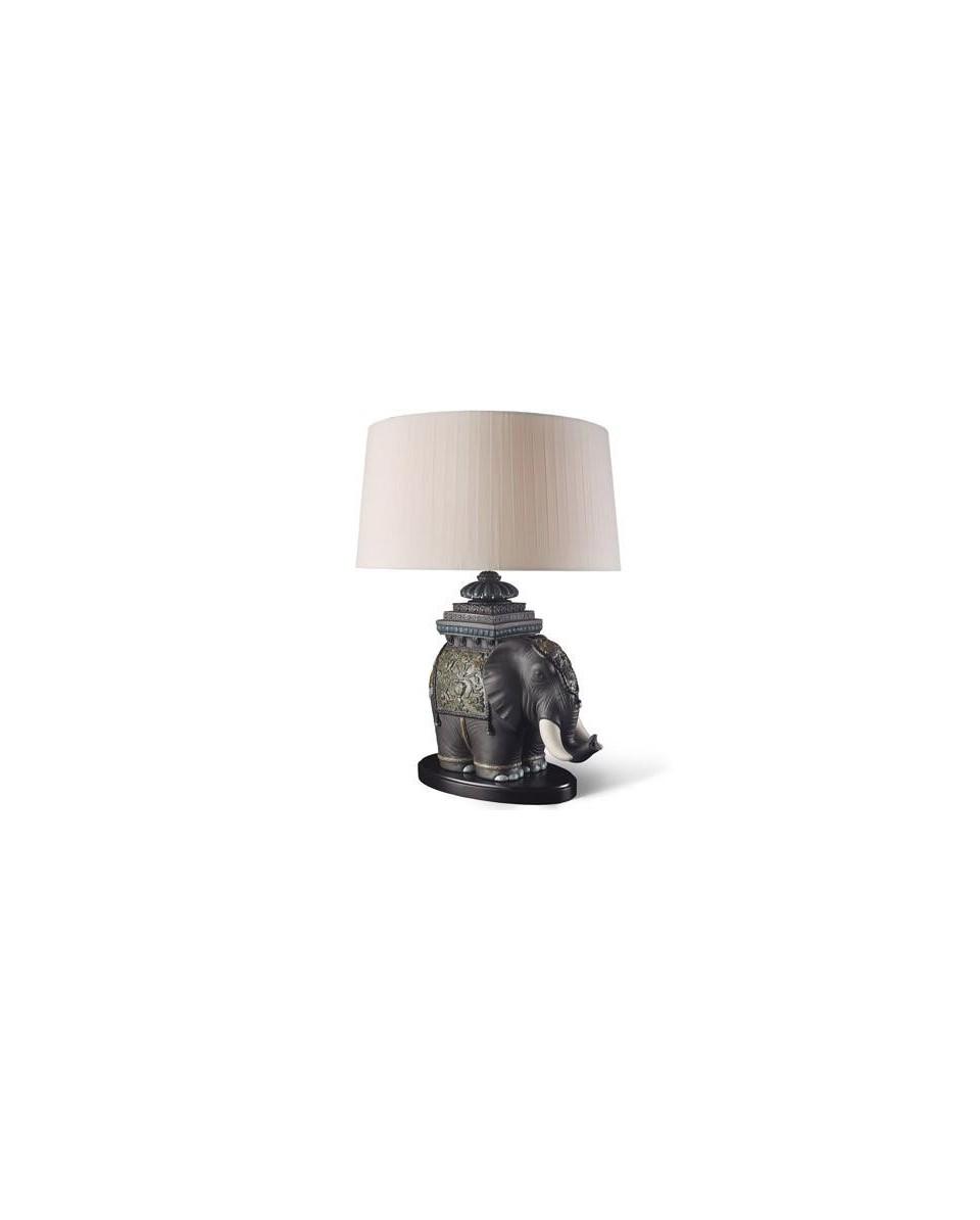 Lladro Siamese Elephant Lamp - Porcelain Lighting